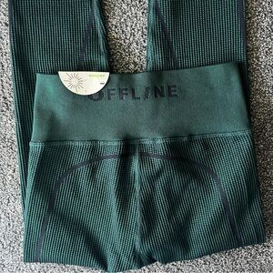 Offline by aerie Textured Leggings - Forest Green